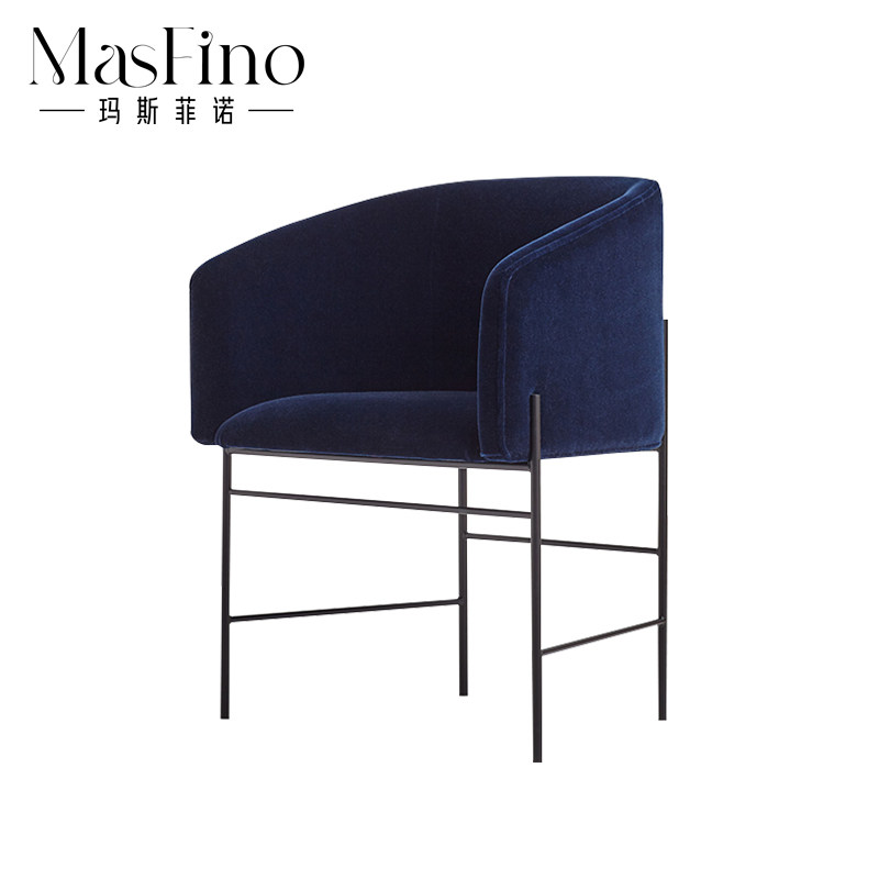 Masfino Nordic Wind Simple Single-Person Leisure Chair Balcony Small Sofa Cottage Chair