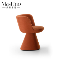 Masfino Nordic Designer Creative Fashion Boutique Chair Crown Upholstered Dining Chair Home Leisure Chair Hotel
