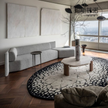 MSFN Nordic Brief Design Solid Wood Advanced Cotton Hemp Multiman Sofa Light Lavish Hotel Villa Combined Sofa