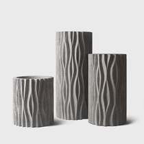 Nordic simple FRP floor-to-ceiling large vase Creative bonsai personality combination King-size outdoor potted large flowerpot