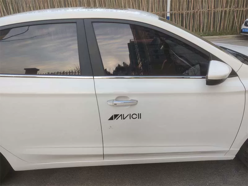 Авичи Авич Э Шэньдиан звук монохромный полый автомобильный наклейка-рефлектор измененная наклейка на замок ноутбука