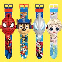 Glowing Boys and Girls Toys Male Electronic Cartoon Altman Watch Childrens Edition Spider-Man Smart Baby Boy