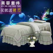 Beauty bed bao gồm bốn bộ thẩm mỹ viện cao cấp châu Âu chuyên dụng màu rắn đơn giản massage cơ thể trị liệu giường thiết