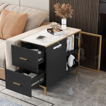 Smart wireless charging sofa side several side cabinets modern light lavish small tea table usb cabinet-type solid wood corner a few