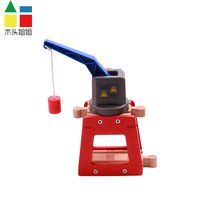 Wood sister double-layer crane wooden track accessories compatible magnetic small train environmental protection solid wood childrens toys