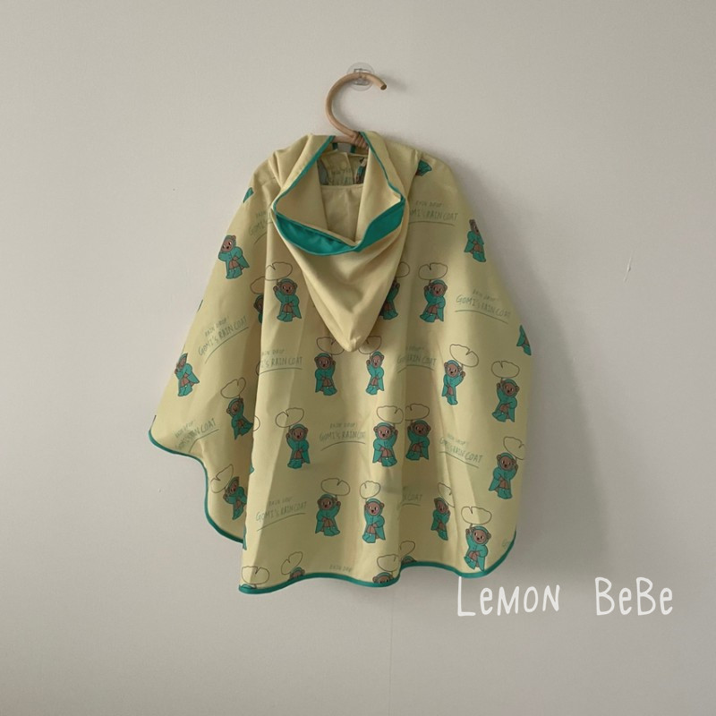 South Korea ins children raincoat kindergarten boys light and quick dry poncho baby cape type hood 1-3 years old