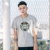 Ngắn tay nam mùa hè t-shirt vòng cổ Hàn Quốc phiên bản của xu hướng tự trồng một nửa tay áo bông trắng vài t-shirt quần áo Áo phông ngắn