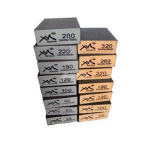 Hardened sponge sand block sandpaper wooden door line woodworking handicraft model paint polishing sand brick sand grinding block