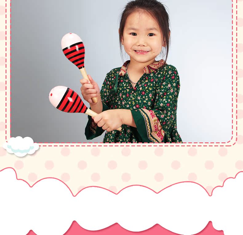 [allison Aisen] búa cát gỗ lớn giáo dục mầm non đồ chơi trẻ em rầm rộ nghe - Đồ chơi nhạc cụ cho trẻ em bộ nhạc cụ cho bé