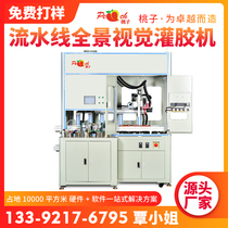 Automatic glue filling machine Panoramic vision double liquid glue filling machine Epoxy vacuum glue filling machine Silicone glue filling machine factory