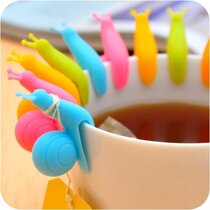 Tea set Tea maker tea hanging cute snail hanging tea bag hook to prevent slipping hygienic and beautiful