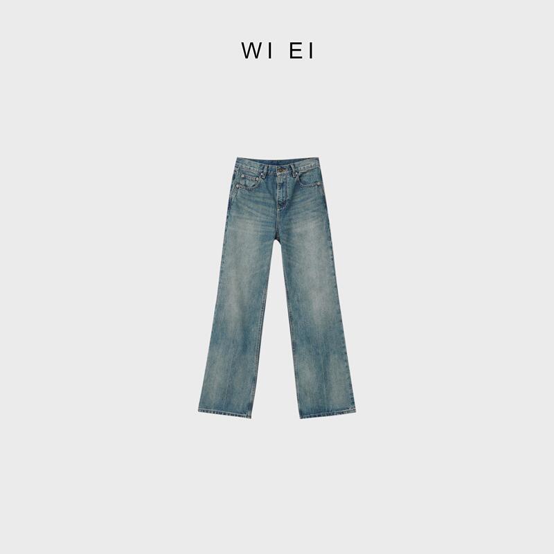 《Wi Ei》Ten-Year Appointment - Linshanzi Denim*Bj2005 Gradient Color Straight-Leg Jeans
