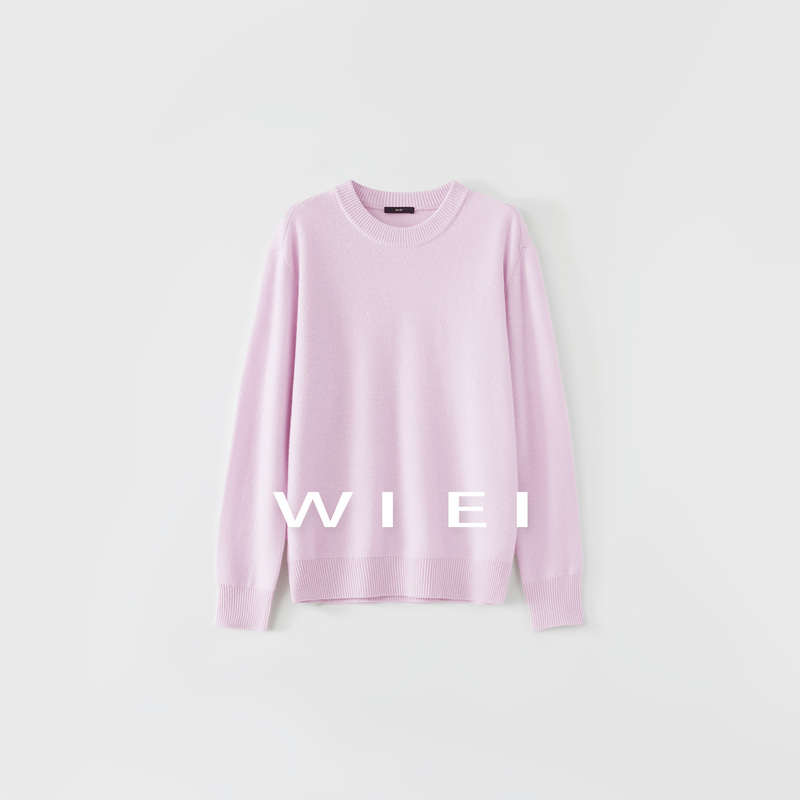 Rongrong Wiei Cream Mousse* Heavyweight 100% Wool Row Style Soft and Skin-Friendly Knitted Sweater W26109248 Rongrong Wiei Cream Mousse* Heavyweight 100% Wool Row Style Soft and Skin-Friendly Knitted Sweater W26109248