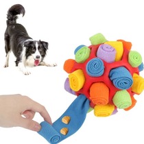 Pet sniffing fried ball dog educational hidden food toy anti-demolition home training fried ball TPR hollow hidden food ball