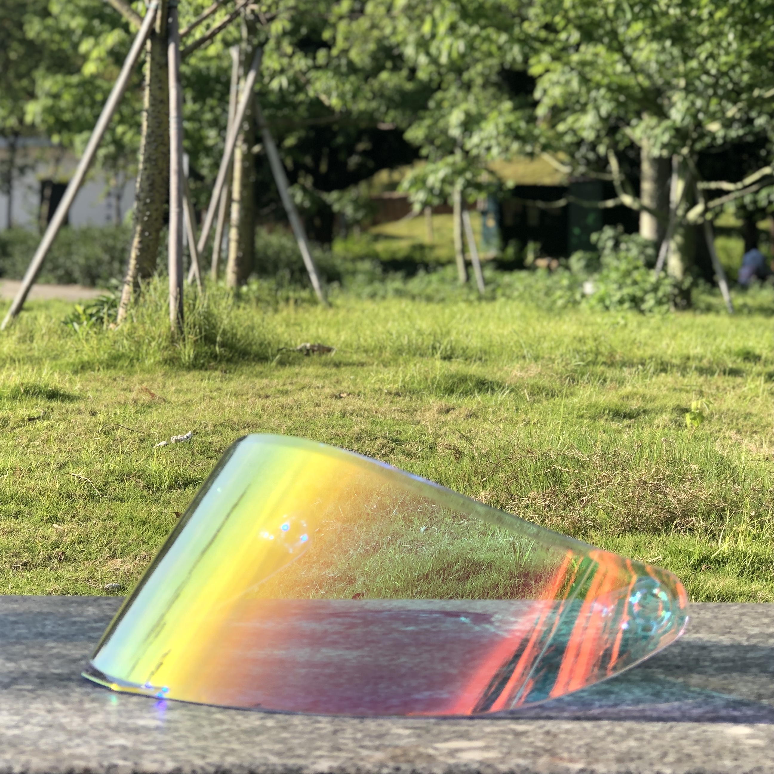 Personalized custom motorcycle helmet transparent black color silver-plated gold red original lens (automatic order not issued)