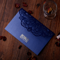 High-end European style hollow wedding invitation business invitation annual meeting graduation party teacher appreciation banquet birthday housewarming customization