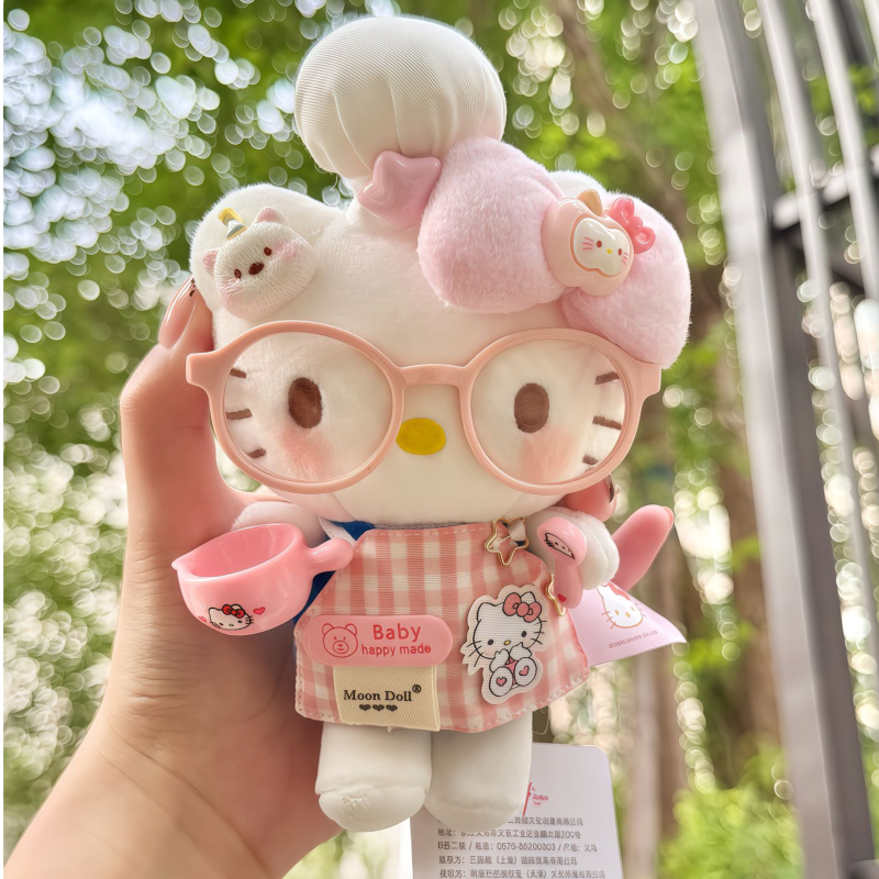 [Authentic] Chef Hello Kitty Bag Pendant Plush Doll Toy Birthday Gift for Female Friend Cute