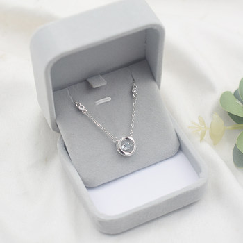 925 Sterling Silver Möbius Strip Necklace for Women, 2024 New Light Luxury ins Niche Beating Heart Collarbone Chain Trend