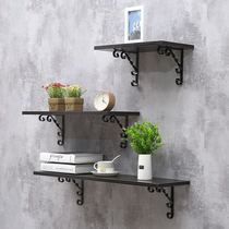 Wall shelves lined WALL SHELVES WALL SHELVES SOLID WOOD SHELF PLYWOOD DECORATIVE SHELF WALL WALL-MOUNTED SET-TOP BOX RACKS