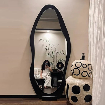 Full-length mirror home floor-standing mirror internet celebrity wall hanging high-end