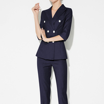 High-end Summer Vocational West Suit Positive Dress Woman Manager Professional Clothing Business Suit Interview Temperament Sales Department Workwear Tide