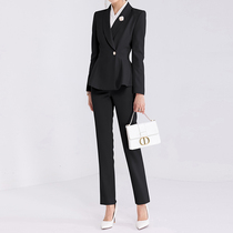 High-end Professional Clothing Suit Fashion Temperament The Goddess Van President Workwear Lady Suit Interview Is Fitting Three Sets