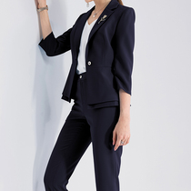 High-end Professional Suit Woman Fashion Temperament Goddess Fan Autumn Winter Suits for Work Interview with Authentic Clothing Sales department Work clothes