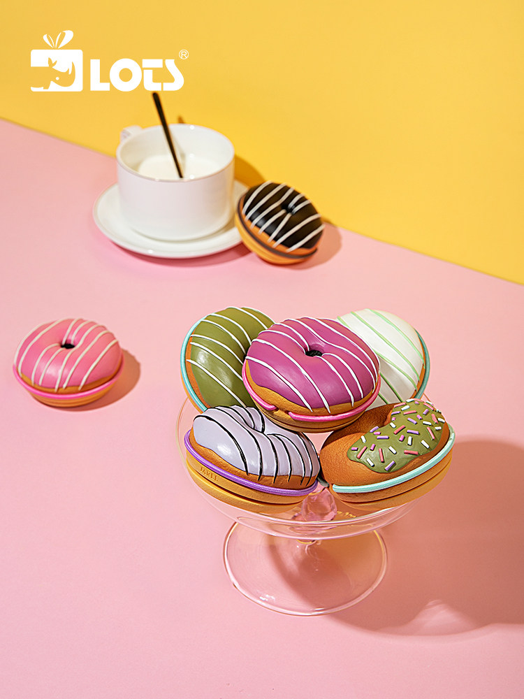 LOTS) JARLL DONUTS Mini Clockwork Music Box Pendant Children girl Creative BIRTHDAY GIFT Eight SOUNDS