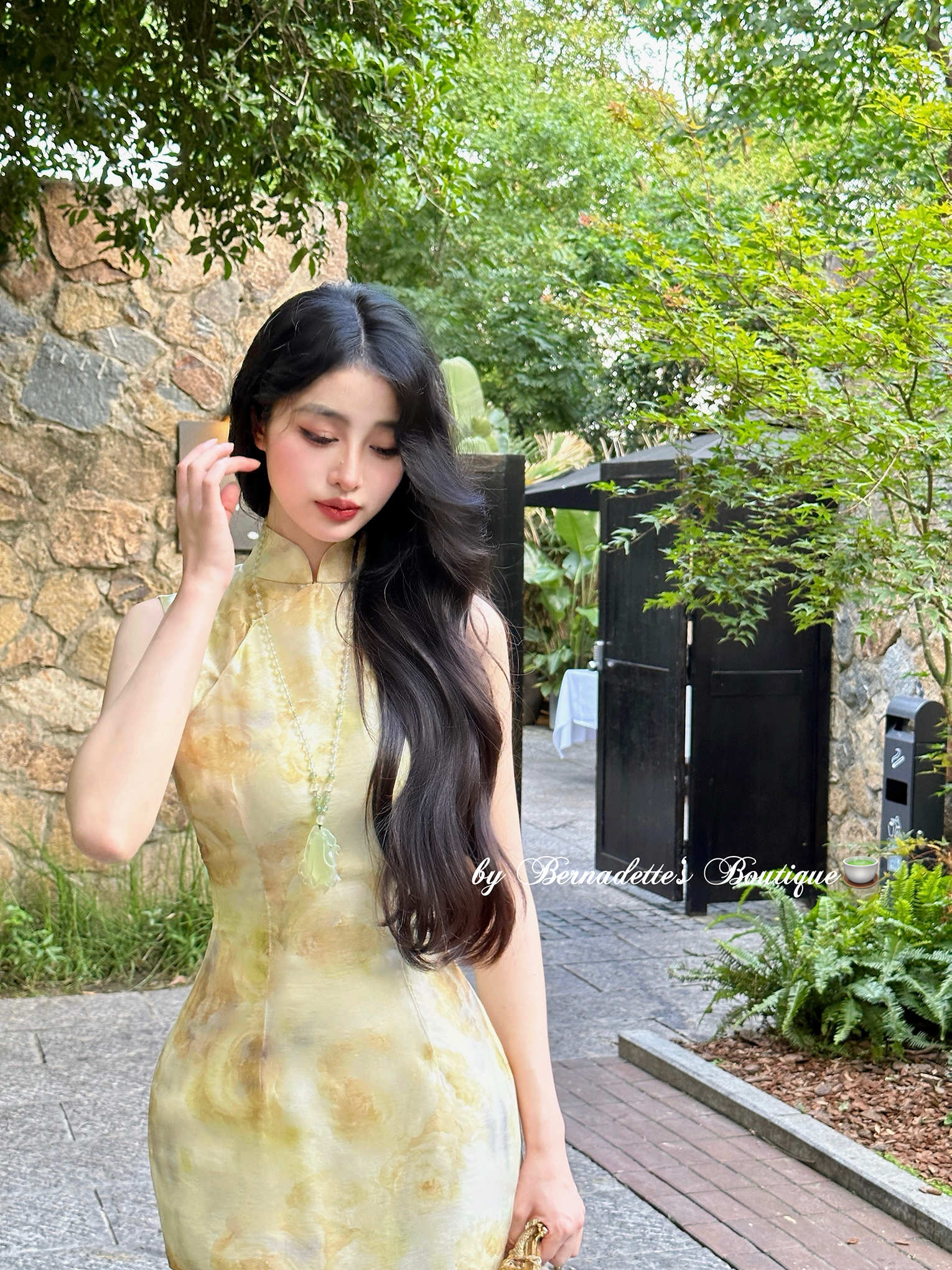Retro spring tea, summer dress, mini-skirt, cheongsam, flowered, slim fit Retro spring tea, summer dress, mini-skirt, cheongsam, flowered, slim fit