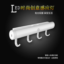 LED light control human body induction lamp with hook floor gangway corridor Guan Guan Wardrobe Cabinet Strip Charging Small Night Light