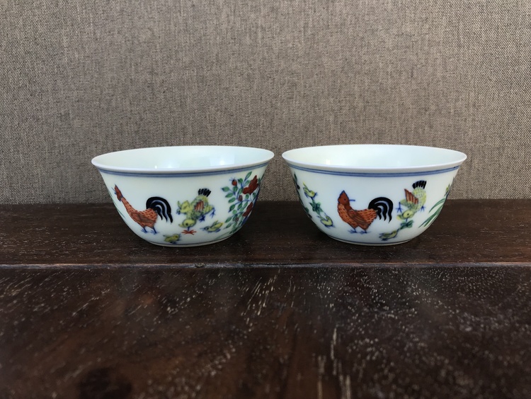 Ming Dynasty Chenghua Doucai Chicken Crock Cup Boutique Official Kiln Antique Collection Porcelain Gift Liu Yiqian Same Style Tea Cup