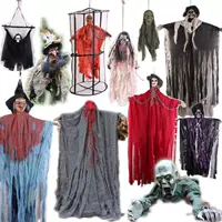 Halloween đạo cụ trang trí nhện bông mô phỏng nhện tơ lụa ma ám ngôi nhà bầu không khí bố trí cung cấp mạng nhện ăn mặc - Sản phẩm Đảng / Magic / Hiệu suất phụ kiện cosplay anime