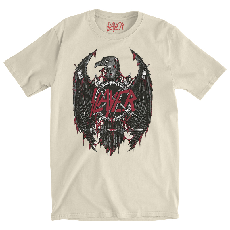 Slayer Band Rock Punk Heavy Metal Dark Style Men's Oversized Loose Pure American Street Style T-Shirt