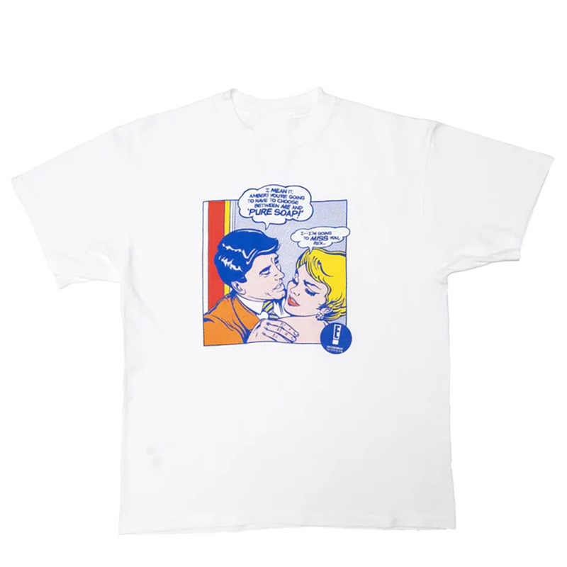 Roy Lichtenstein Pop Art Illustration American Casual Short-Sleeved T-Shirt