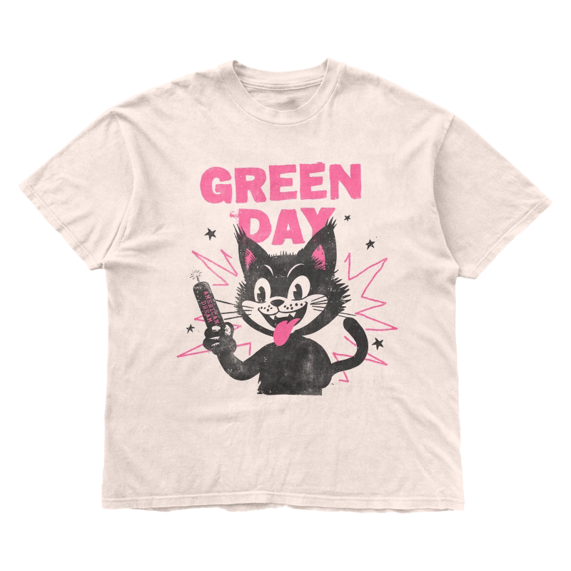 90S Legendary Rock Band Green Day American Retro Casual Short-Sleeved Pure Cotton T-Shirt for Men and Women