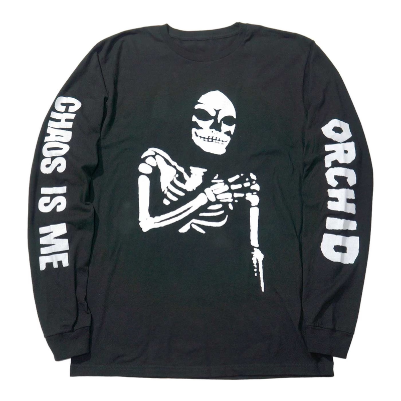 Screamo Band Orchid Album Hardcore Punk Rock Music Skeleton Man American Retro Men's Long-Sleeved T-Shirt Screamo Band Orchid Album Hardcore Punk Rock Music Skeleton Man American Retro Men's Long-Sleeved T-Shirt