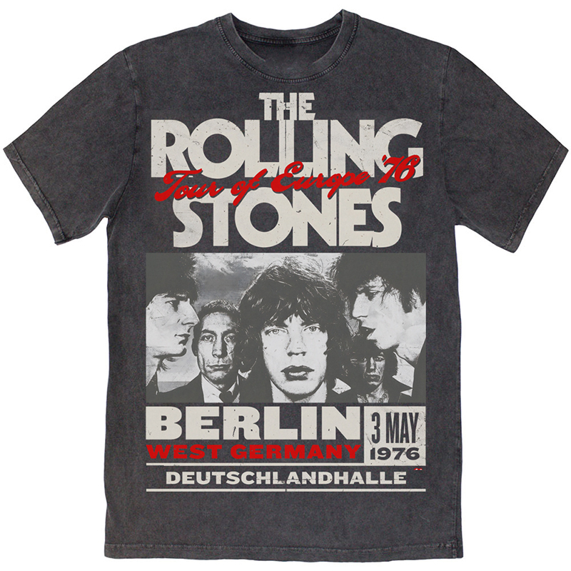 2026the Rolling Stones Rock Band Rock Style American Retro Washed and Distressed Short-Sleeved T-Shirt 2026the Rolling Stones Rock Band Rock Style American Retro Washed and Distressed Short-Sleeved T-Shirt