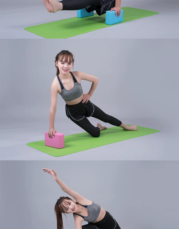 Yoga gạch nữ mật độ cao Gạch xốp màu xốp tập thể dục yoga hỗ trợ trẻ em nhảy chân tập thể dục