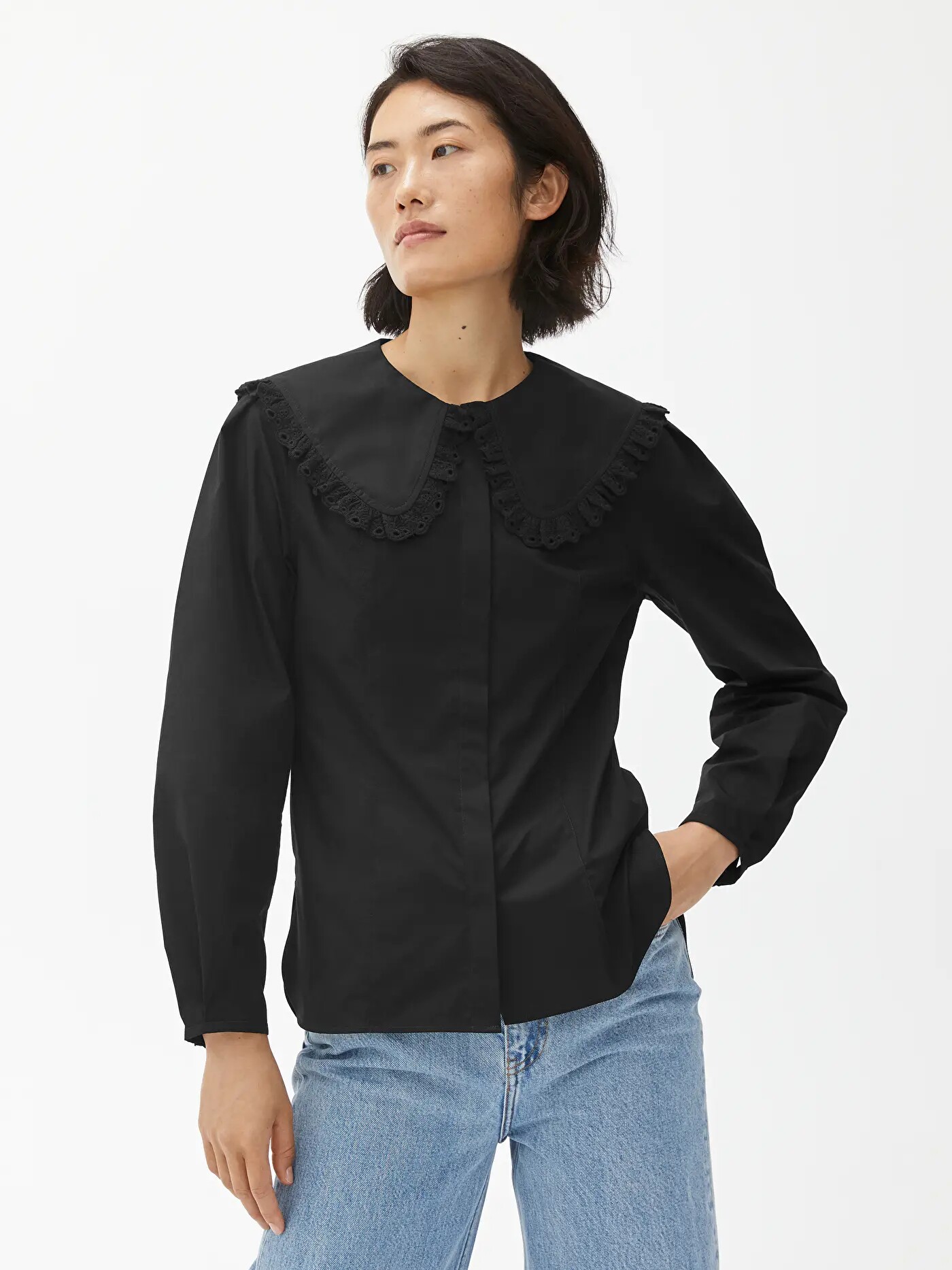 Doxa ARKET big flap over long sleeve shirt 224079-3100