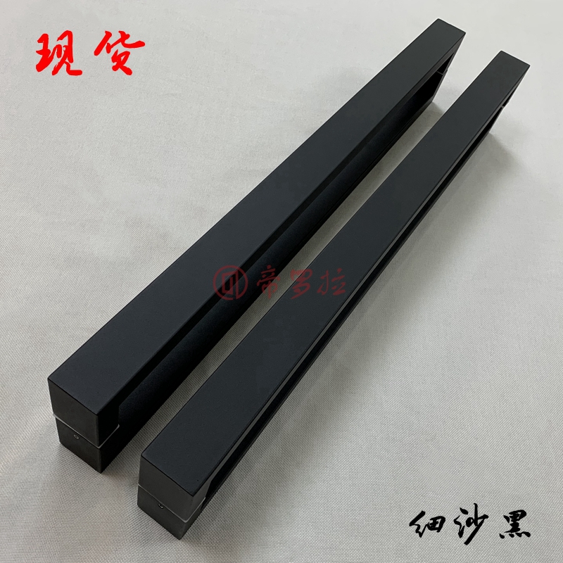 Simple glass door large handle stainless steel thickened door handle wooden door handle door handrail ancient bronze black spot