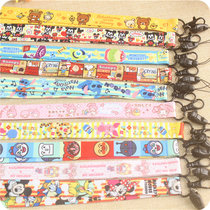 Cartoon lanyard Mobile phone card cover Universal lanyard rope Camera hook rope Wrist chain rope Removable ID lanyard
