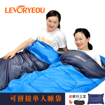 Outdoor Sleeping Bag Adults Summer Thin Camping Sleeping Bag Thickened warm with single portable travel sleeping bag Anti-chill