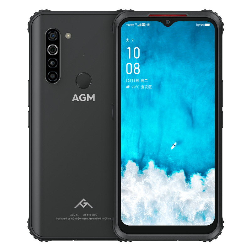 AGM X5 three-proof pure version 5G full netcom military outdoor waterproof drop-proof water drop screen dual card mobile phone dual standby 8G 256G mobile phone