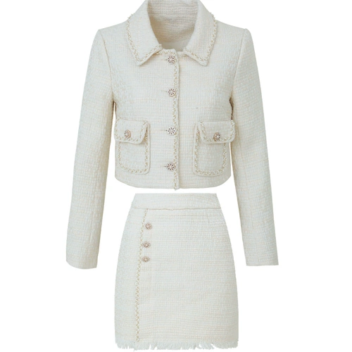 Модный осенний комплект, в стиле Шанель, городской стиль, подходит для подростков