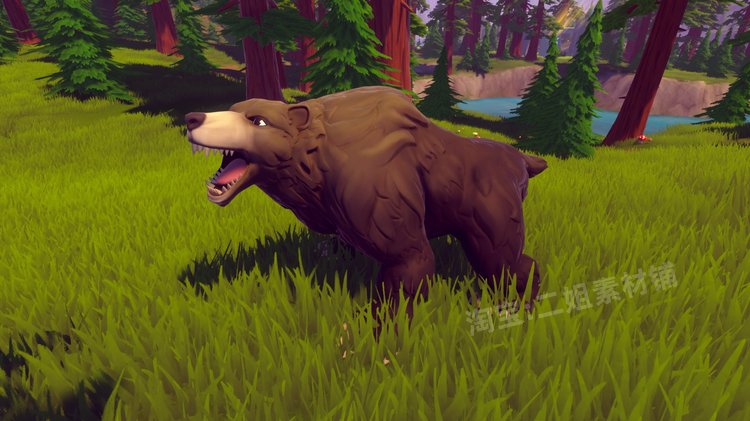 图片[4]-Stylized Bear – RPG Forest Animal程式化熊颜色攻击前行动画UE4-cg男孩