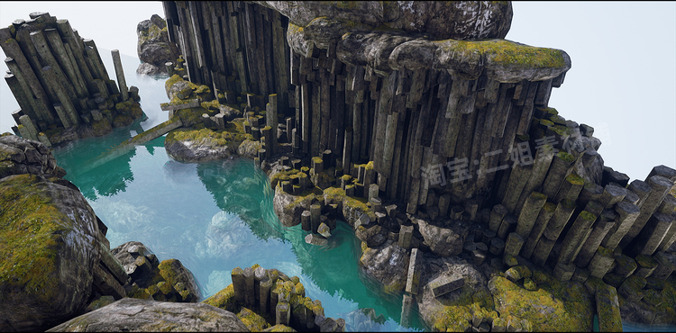 图片[17]-Basalt Columns and Rocks 21 Types AssetKit PBR岩柱UE5虚幻5.1-cg男孩