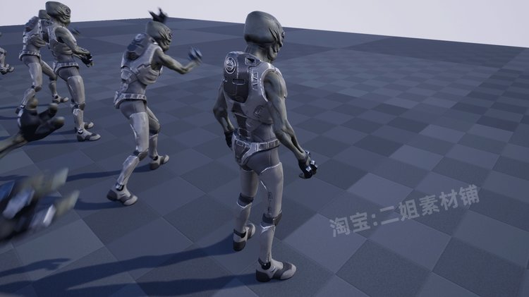 图片[5]-ARKHRIN科幻外星人武器UE4虚幻5模型NPC人物角色敌人素材-cg男孩