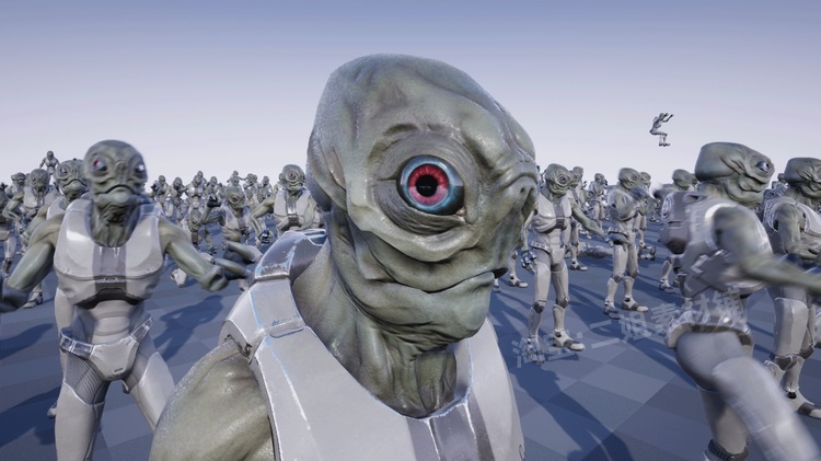 图片[3]-ARKHRIN科幻外星人武器UE4虚幻5模型NPC人物角色敌人素材-cg男孩