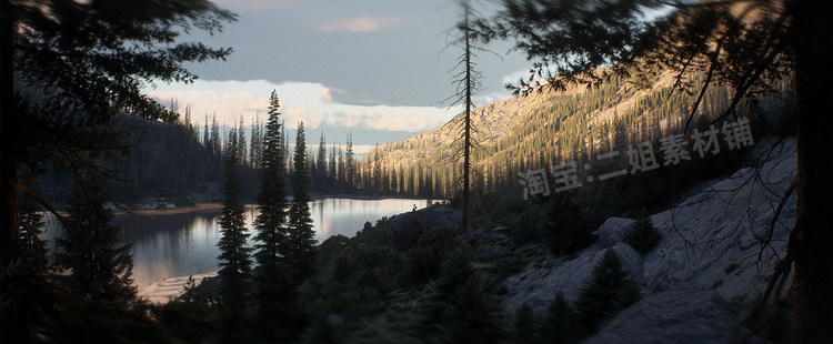 图片[19]-Colorado Nature山脉坡地森林湿地湖泊绿色牧场UE5自然风光地貌-cg男孩