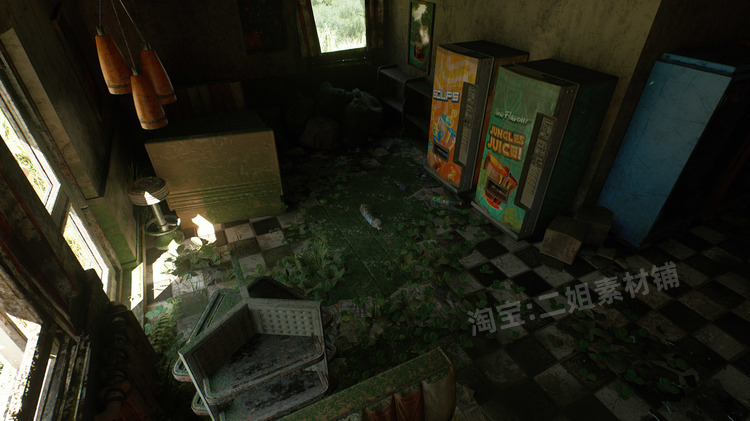 图片[18]-Post Apocalyptic City后世界末日城市UE4虚幻5建筑蓝图汽车模型-cg男孩